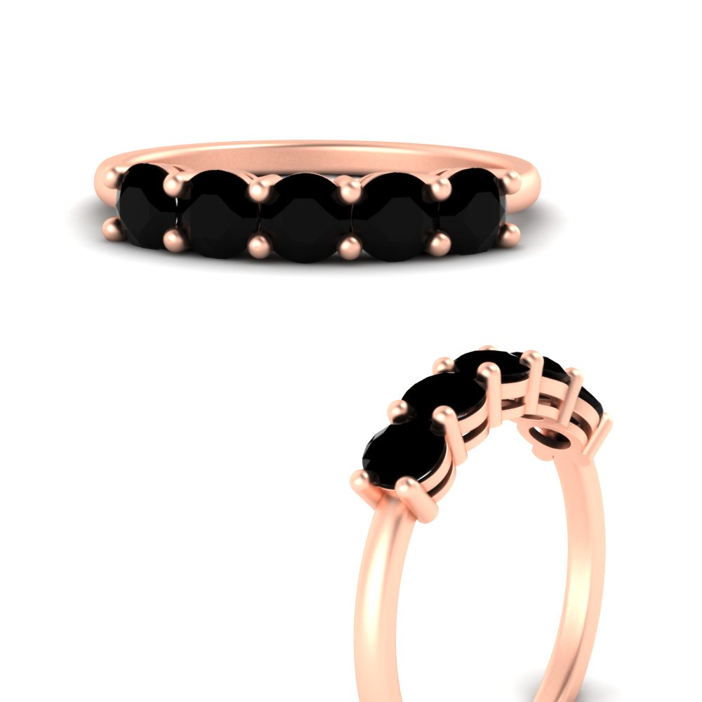 1.50-carat-round-5-stone-black-diamond-wedding-ring-in-rose-gold-FDENS141ROBGBLACKANGLE3-1.50CT-NL-RG
