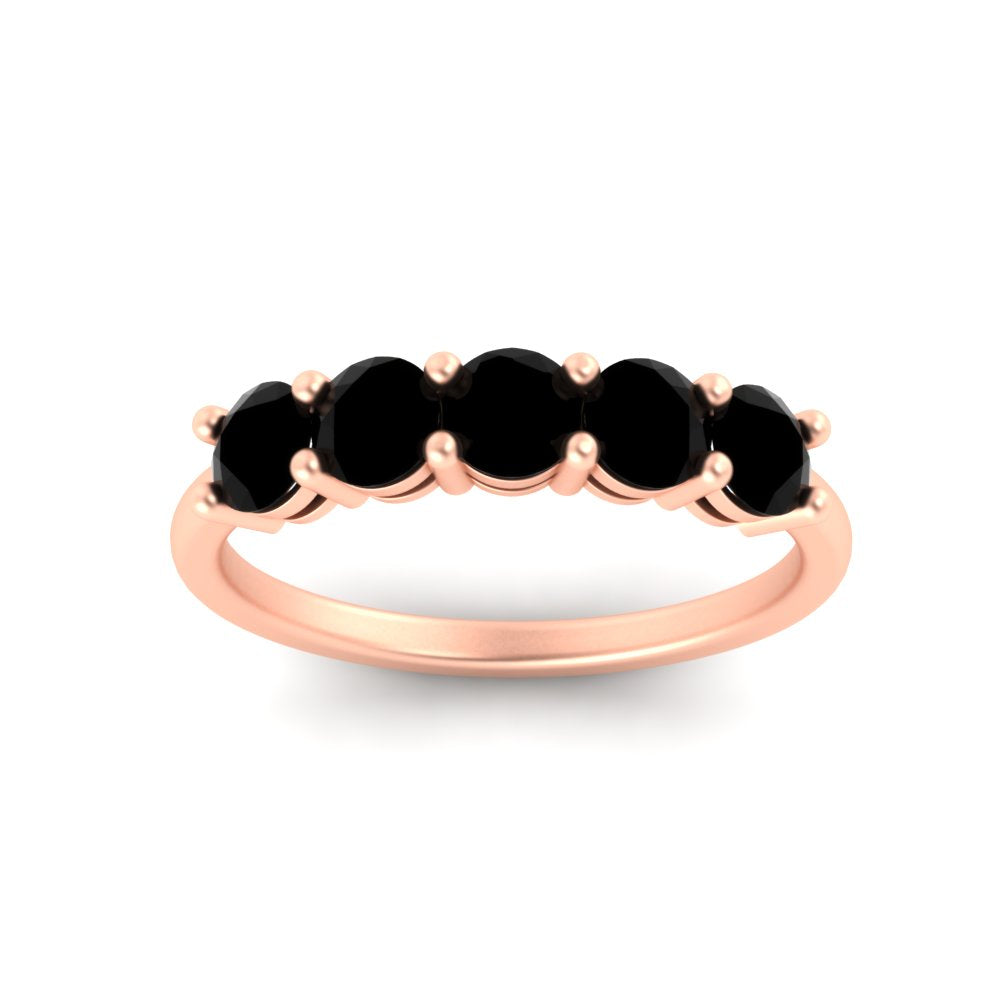 1.50-carat-round-5-stone-black-diamond-wedding-ring-in-rose-gold-FDENS141ROBGBLACKANGLE5-1.50CT-NL-RG