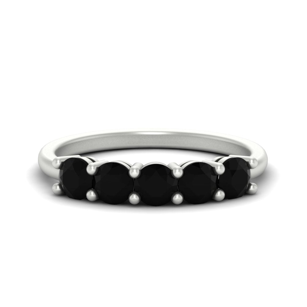 1.50-carat-round-5-stone-black-diamond-wedding-ring-in-white-gold-FDENS141ROBGBLACK-1.50CT-NL-WG