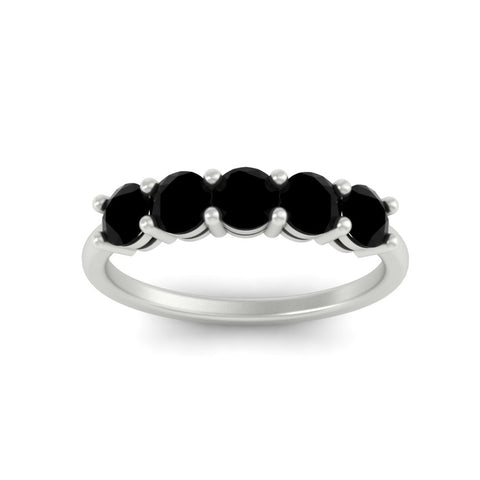 1.50-carat-round-5-stone-black-diamond-wedding-ring-in-white-gold-FDENS141ROBGBLACKANGLE5-1.50CT-NL-WG