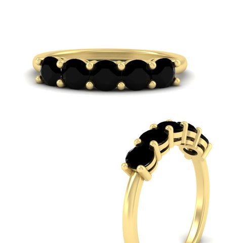 1.50-carat-round-5-stone-black-diamond-wedding-ring-in-yellow-gold-FDENS141ROBGBLACKANGLE3-1.50CT-NL-YG