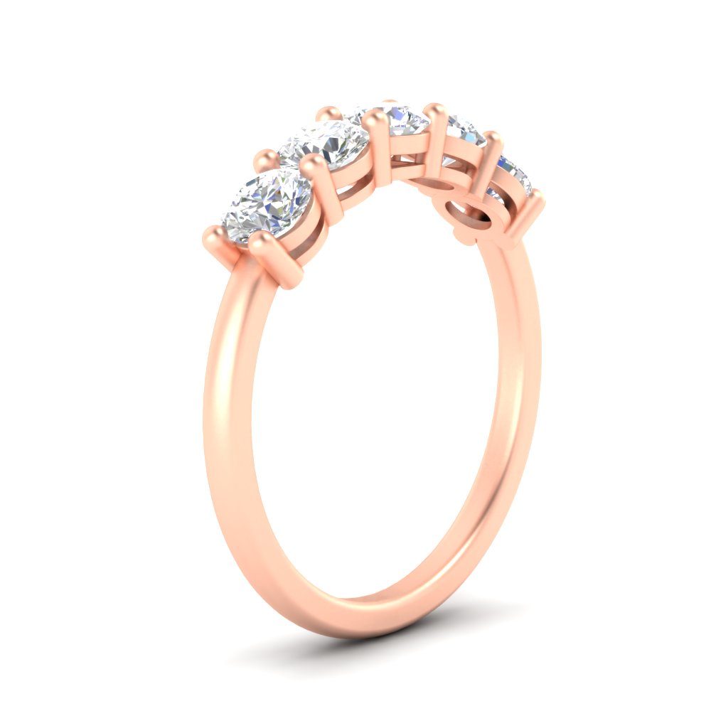 1.50-carat-round-5-stone-diamond-wedding-ring-in-rose-gold-FDENS141ROBANGLE2-1.50CT-NL-RG