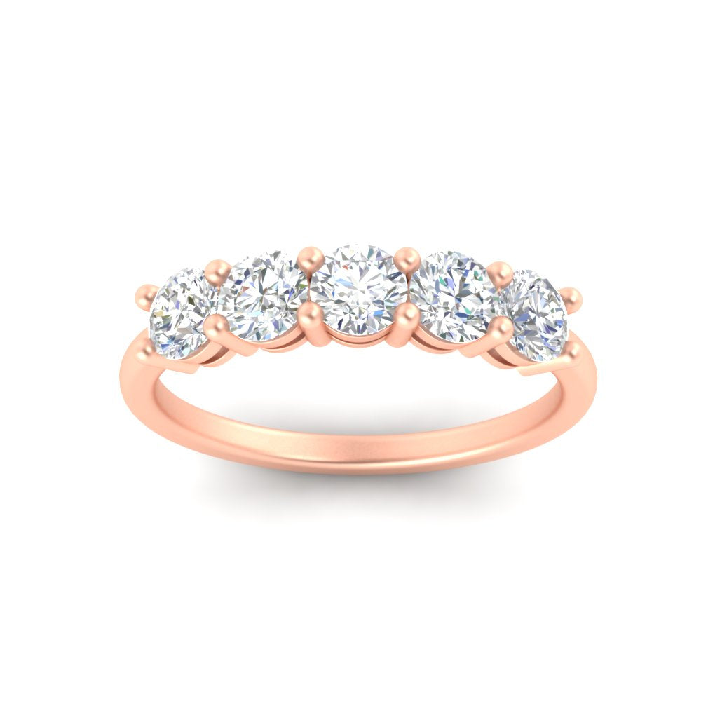 1.50-carat-round-5-stone-diamond-wedding-ring-in-rose-gold-FDENS141ROBANGLE5-1.50CT-NL-RG