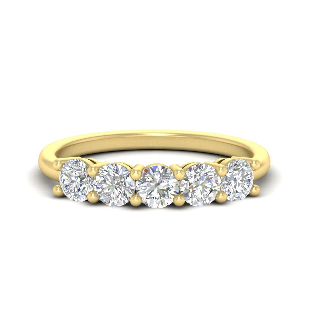 1.50-carat-round-5-stone-diamond-wedding-ring-in-yellow-gold-FDENS141ROB-1.50CT-NL-YG