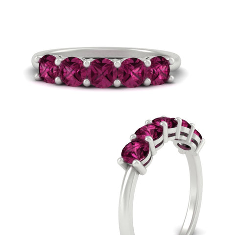 1.50-carat-round-5-stone-pink-sapphire-wedding-ring-in-white-gold-FDENS141ROBGSADRPIANGLE3-1.50CT-NL-WG