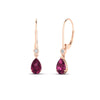 Load image into Gallery viewer, 1.50-carat-round-and-pear-pink-sapphire-lever-back-earrings-in-rose-gold-FD-EAR11124GSADRPI-1.54CT-NL-RG.jpg