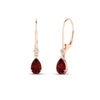 Load image into Gallery viewer, 1.50-carat-round-and-pear-ruby-lever-back-earrings-in-rose-gold-FD-EAR11124GRUDR-1.54CT-NL-RG.jpg
