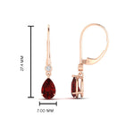 Load image into Gallery viewer, 1.50-carat-round-and-pear-ruby-lever-back-earrings-in-rose-gold-FD-EAR11124GRUDR-1.54CT-NL-RG.jpg