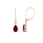 Load image into Gallery viewer, 1.50-carat-round-and-pear-ruby-lever-back-earrings-in-rose-gold-FD-EAR11124GRUDR-1.54CT-NL-RG.jpg