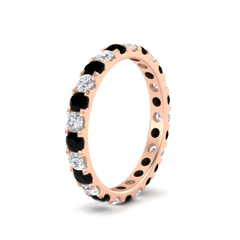 1.50-carat-round-diamond-eternity-band-with-black-diamond-for-women-in-rose-gold-FDEWB8371GBLACKANGLE2-1.50CT-NL-RG