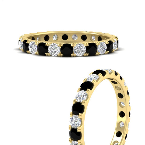 1.50-carat-round-diamond-eternity-band-with-black-diamond-for-women-in-yellow-gold-FDEWB8371GBLACKANGLE3-1.50CT-NL-YG