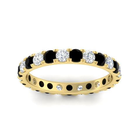 1.50-carat-round-diamond-eternity-band-with-black-diamond-for-women-in-yellow-gold-FDEWB8371GBLACKANGLE5-1.50CT-NL-YG