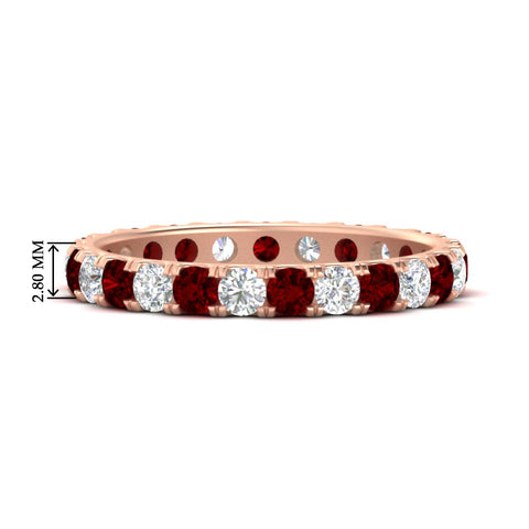 1.50-carat-round-diamond-eternity-band-with-ruby-for-women-in-rose-gold-FDEWB8371GRUDR-1.50CT-NL-RG-HW
