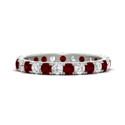 1.50-carat-round-diamond-eternity-band-with-ruby-for-women-in-white-gold-FDEWB8371GRUDR-1.50CT-NL-WG