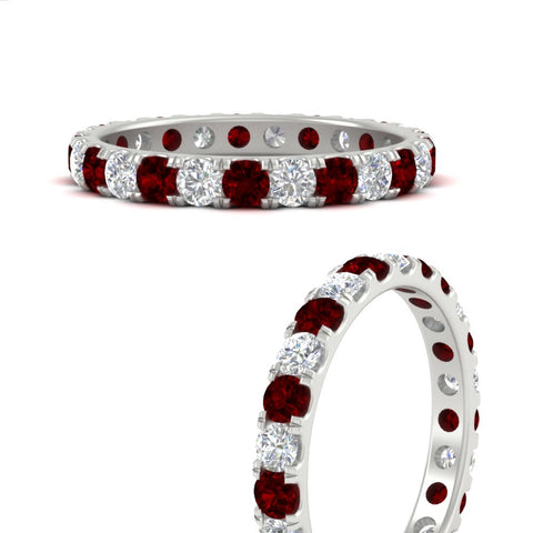1.50-carat-round-diamond-eternity-band-with-ruby-for-women-in-white-gold-FDEWB8371GRUDRANGLE3-1.50CT-NL-WG