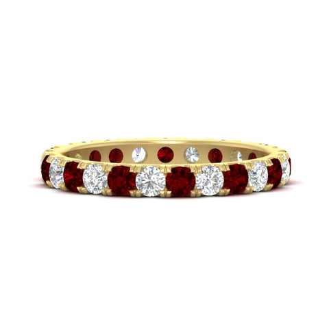 1.50-carat-round-diamond-eternity-band-with-ruby-for-women-in-yellow-gold-FDEWB8371GRUDR-1.50CT-NL-YG