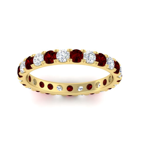 1.50-carat-round-diamond-eternity-band-with-ruby-for-women-in-yellow-gold-FDEWB8371GRUDRANGLE5-1.50CT-NL-YG