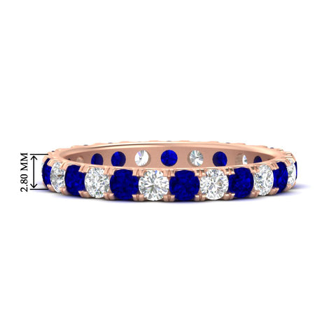 1.50-carat-round-diamond-eternity-band-with-sapphire-for-women-in-rose-gold-FDEWB8371GSABL-1.50CT-NL-RG-HW