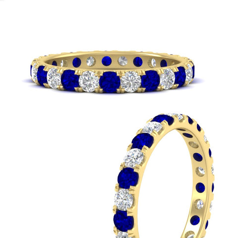 1.50-carat-round-diamond-eternity-band-with-sapphire-for-women-in-yellow-gold-FDEWB8371GSABLANGLE3-1.50CT-NL-YG
