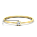 Load image into Gallery viewer, Classic Solitaire Bangle Bracelet