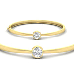 Load image into Gallery viewer, Classic Solitaire Bangle Bracelet