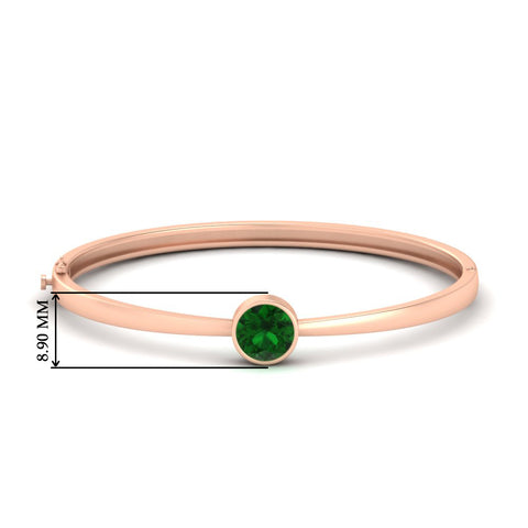 Classic Solitaire Bangle Bracelet