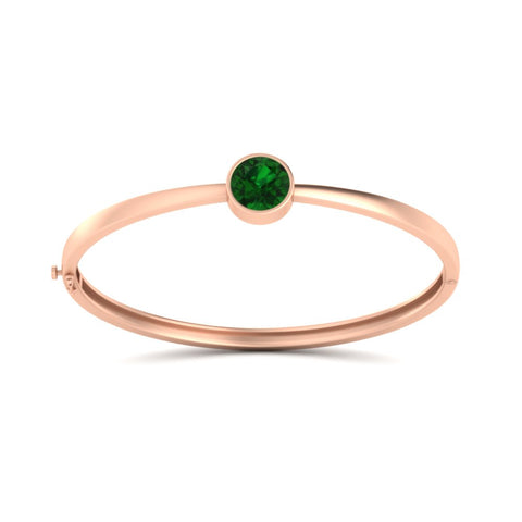 Classic Solitaire Bangle Bracelet