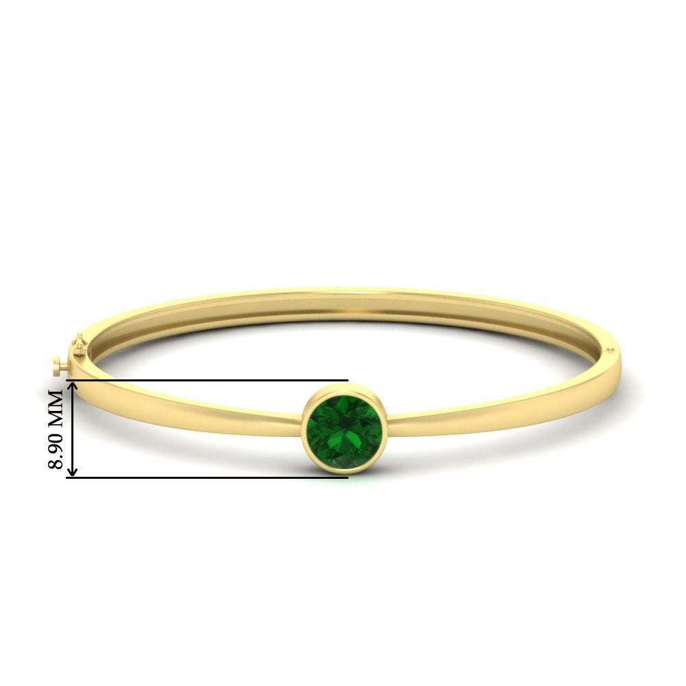 Classic Solitaire Bangle Bracelet
