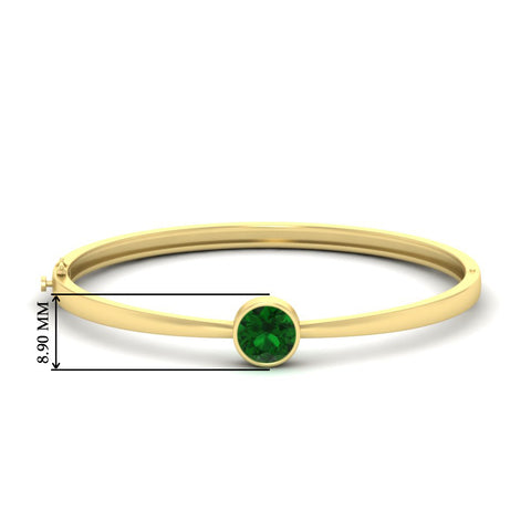 Classic Solitaire Bangle Bracelet
