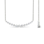 Load image into Gallery viewer, 1.50-carat-round-graduated-diamond-anniversary-necklace-in-FDNK8056ANGLE1-1.50CT-NL-WG
