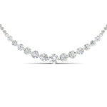 Load image into Gallery viewer, 1.50-carat-round-graduated-diamond-anniversary-necklace-in-FDNK8056ANGLE1-1.50CT-NL-WG