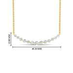 Load image into Gallery viewer, 1.50-carat-round-graduated-diamond-anniversary-necklace-in-FDNK8056ANGLE1-1.50CT-NL-YG