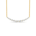 Load image into Gallery viewer, 1.50-carat-round-graduated-diamond-anniversary-necklace-in-FDNK8056ANGLE1-1.50CT-NL-YG