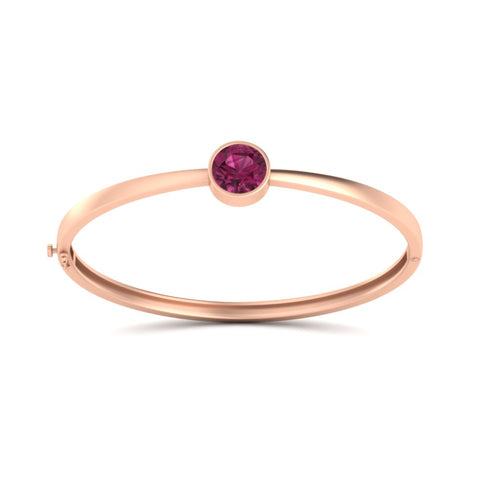 Classic Solitaire Bangle Bracelet