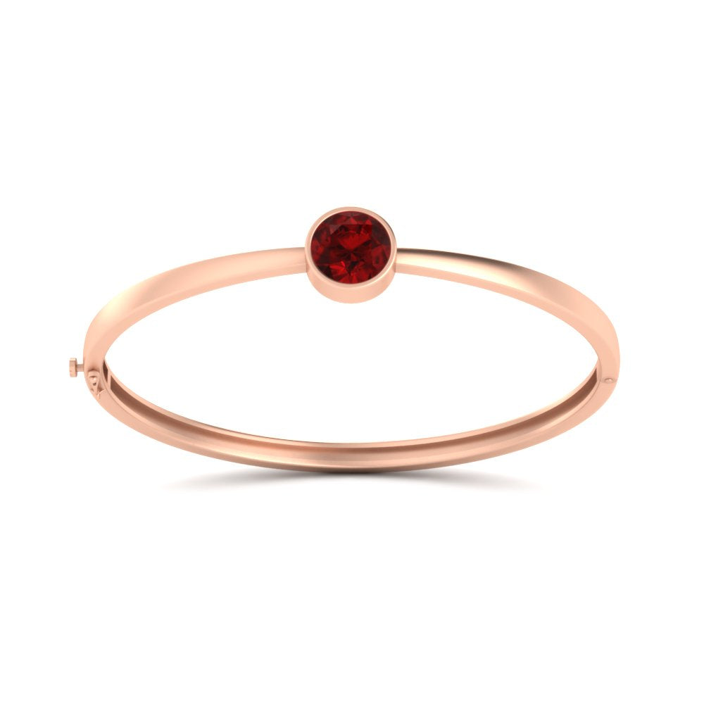 Classic Solitaire Bangle Bracelet
