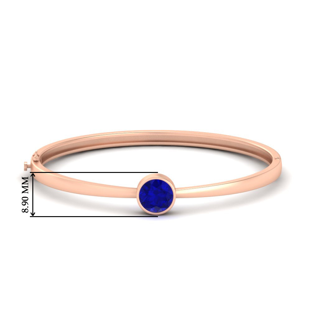 Classic Solitaire Bangle Bracelet