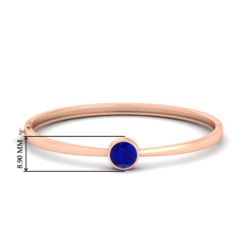 Classic Solitaire Bangle Bracelet