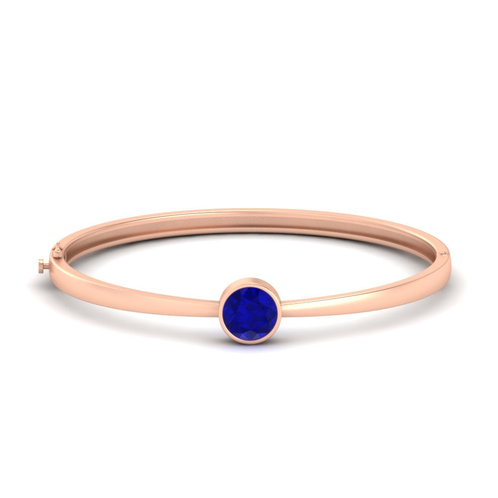 Classic Solitaire Bangle Bracelet