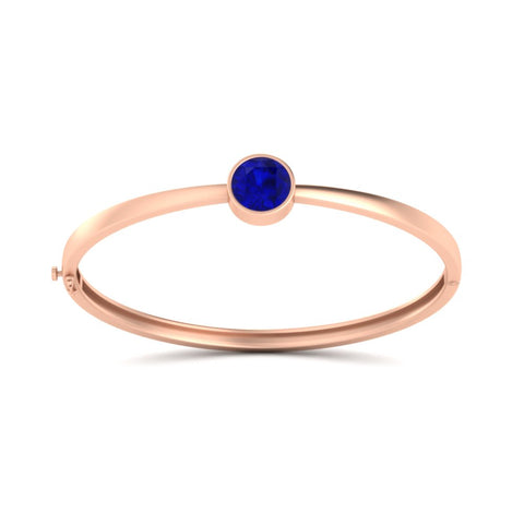 Classic Solitaire Bangle Bracelet