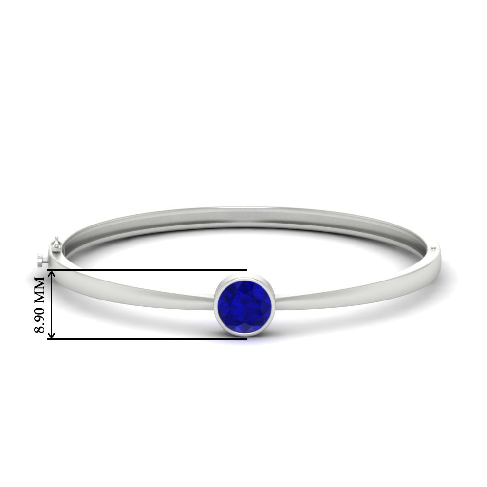 Classic Solitaire Bangle Bracelet