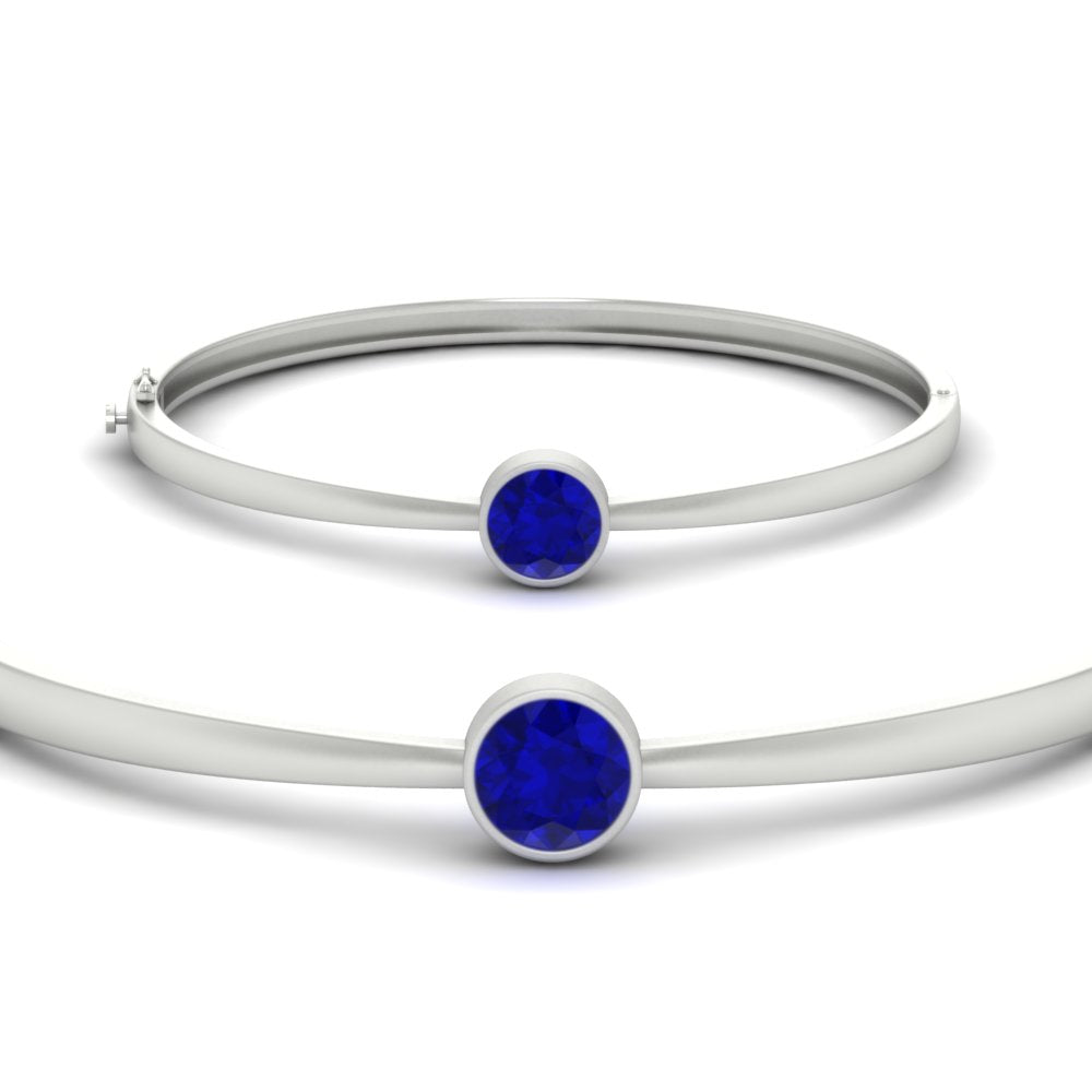 Classic Solitaire Bangle Bracelet