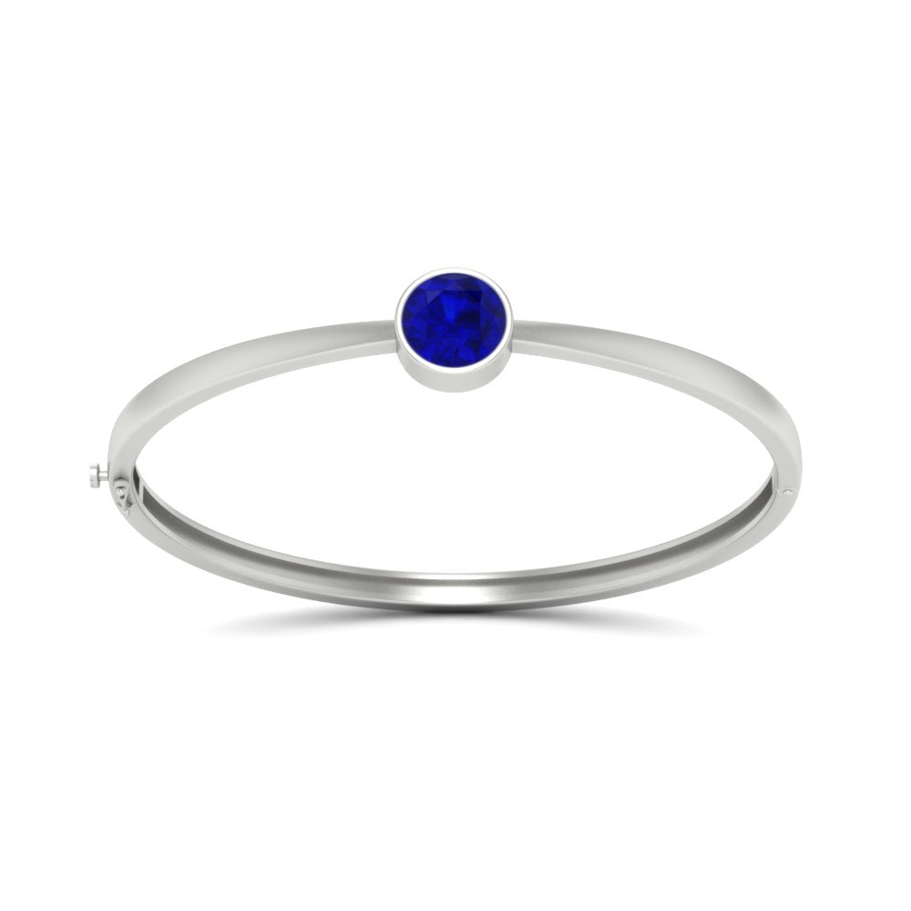 Classic Solitaire Bangle Bracelet