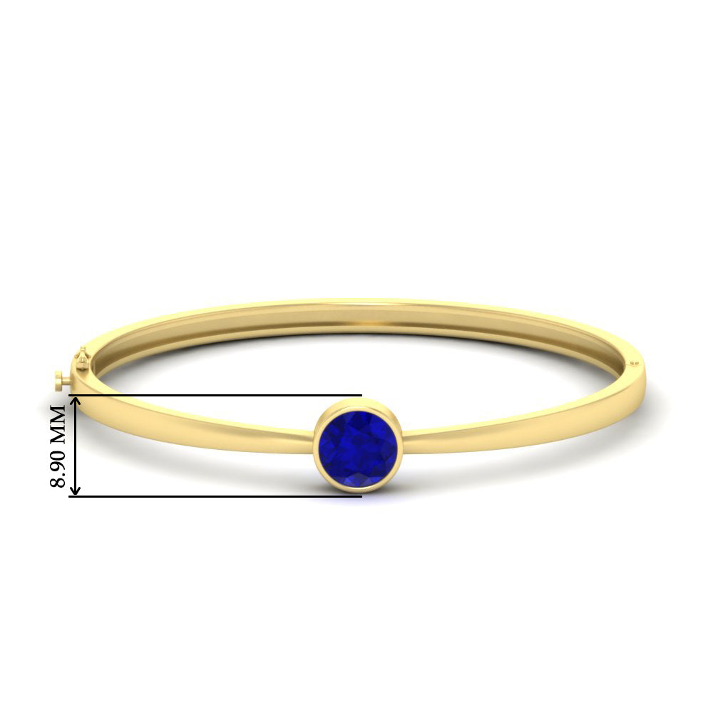 Classic Solitaire Bangle Bracelet