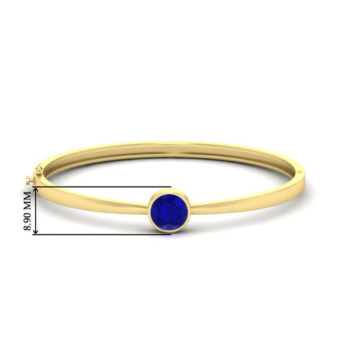 Classic Solitaire Bangle Bracelet