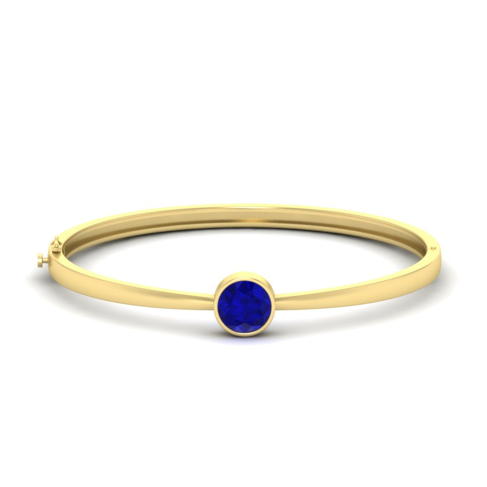 Classic Solitaire Bangle Bracelet