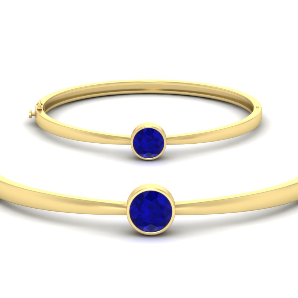 Classic Solitaire Bangle Bracelet
