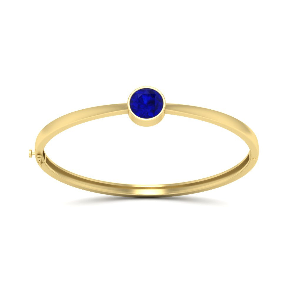 Classic Solitaire Bangle Bracelet