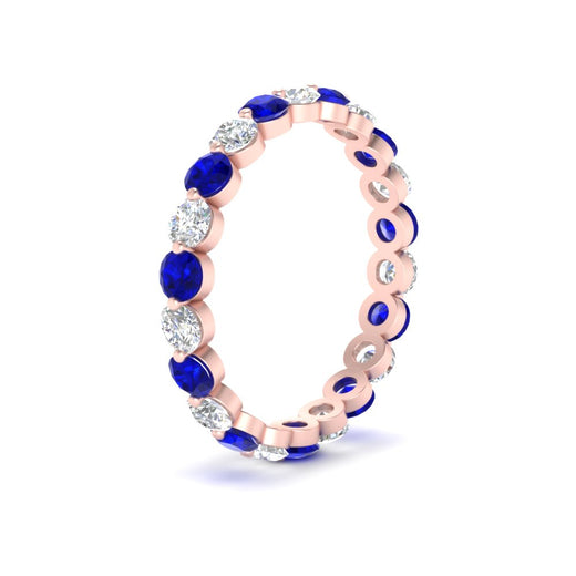 1.50 Ct Round Cut Diamond Single Prong Eternity Ring