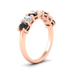 Load image into Gallery viewer, 1.50-carat-seven-stone-oval-black-diamond-anniversary-band-in-rose-gold-fdwb8008ovblackangle2-1.50ct-nl-rg