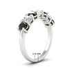 Load image into Gallery viewer, 1.50-carat-seven-stone-oval-black-diamond-anniversary-band-in-white-gold-fdwb8008ovblackangle2-1.50ct-nl-wg-hw